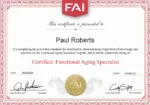 Functional Aging Specialist Optimized