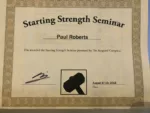 Starting Strength Seminar Certification