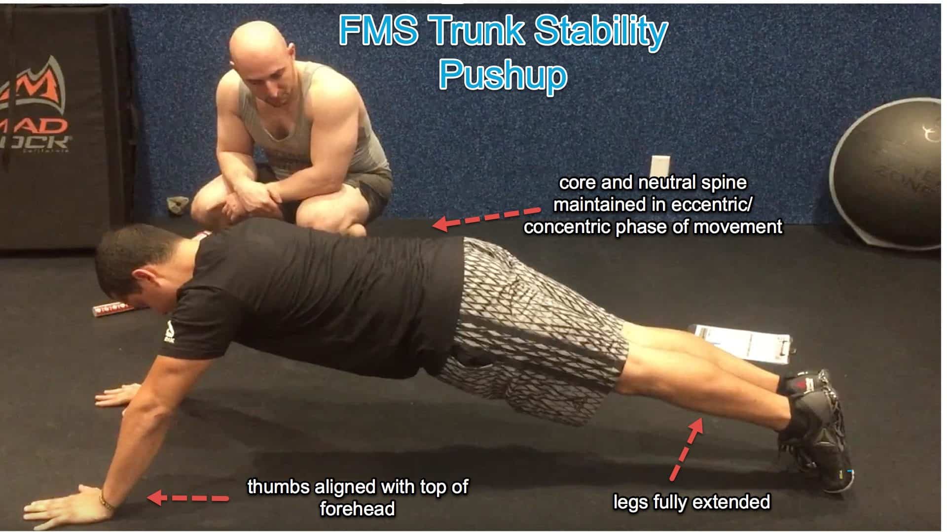 FMS Trunk Stability Pushup