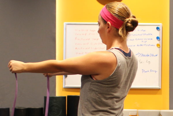 Band Pull Apart, Shoulders, Warm Up Exercises
