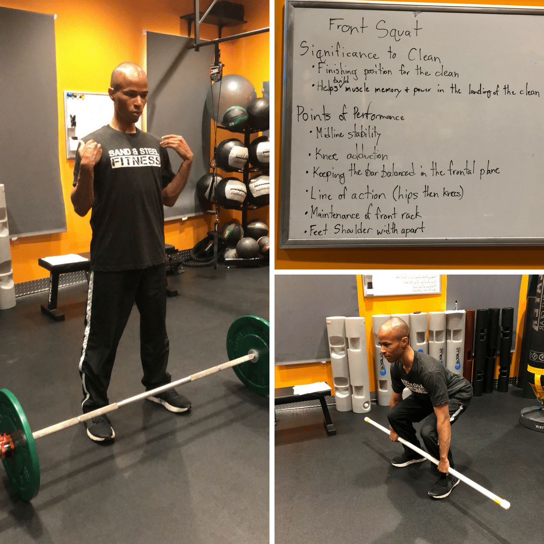 Barbell Clean Receiving Position Feature
