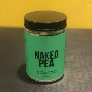 Naked Pea Protein Nutrition Label Front