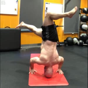 Yoga Revolved HeadStand Pose