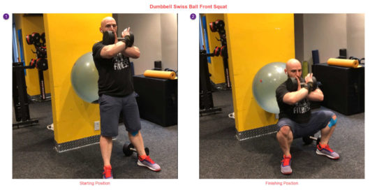 Dumbbell Front Squat with Dumbbell - Therapy for People with Wrist Pain