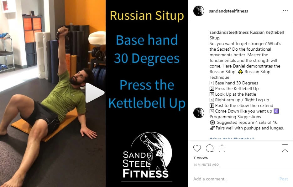 Kettlebell Russian Situp