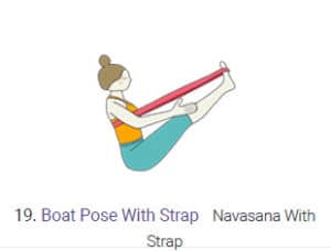 Boat Pose with Strap Navasana