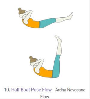 Half Boat Pose Flow Ardha Navasna Flow 10