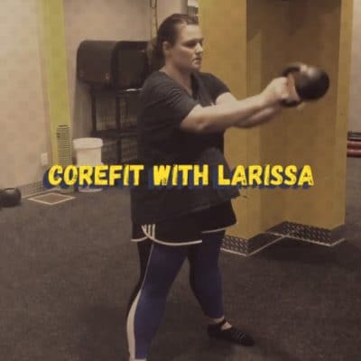 Fitness Class, CoreFit. Kettlebell Leg Workout