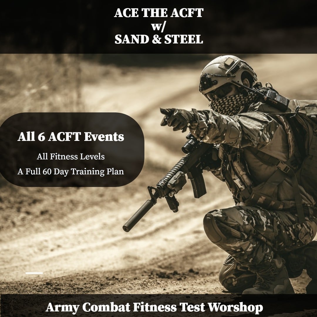 ACFT for Army Combat Fitness Test Sand and