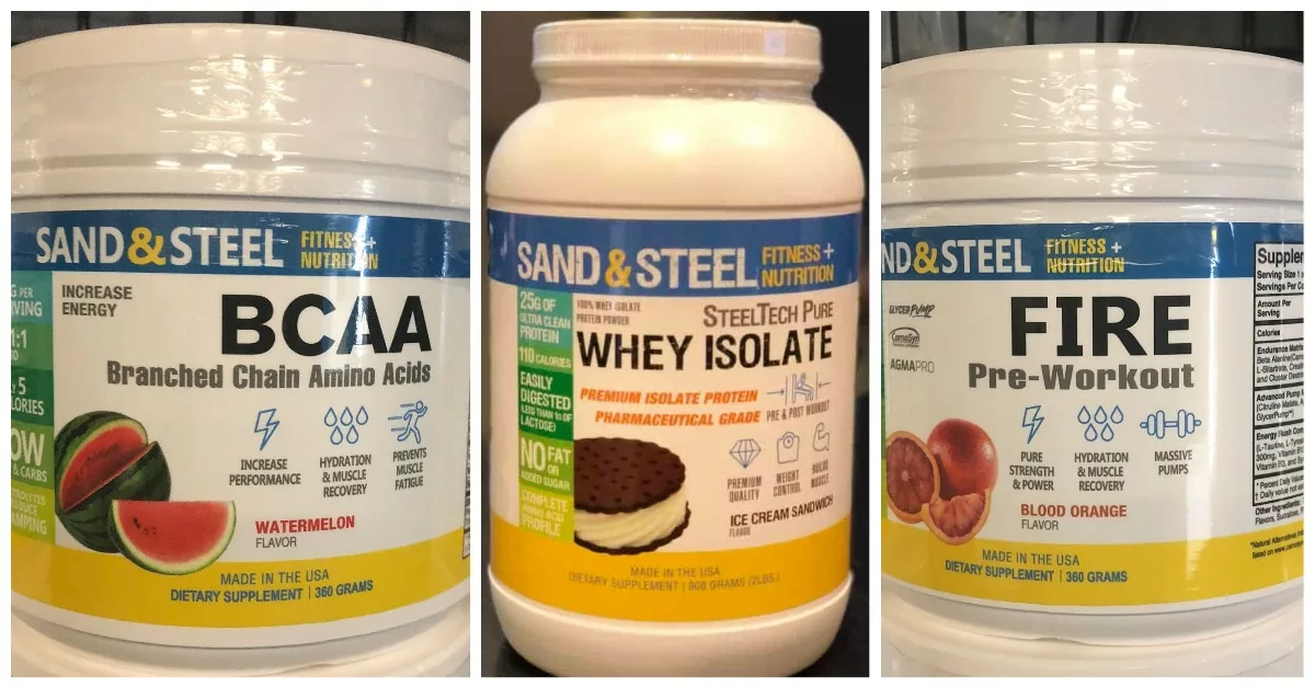 Sand and Steel Supplements BCAA Protein Preworkout