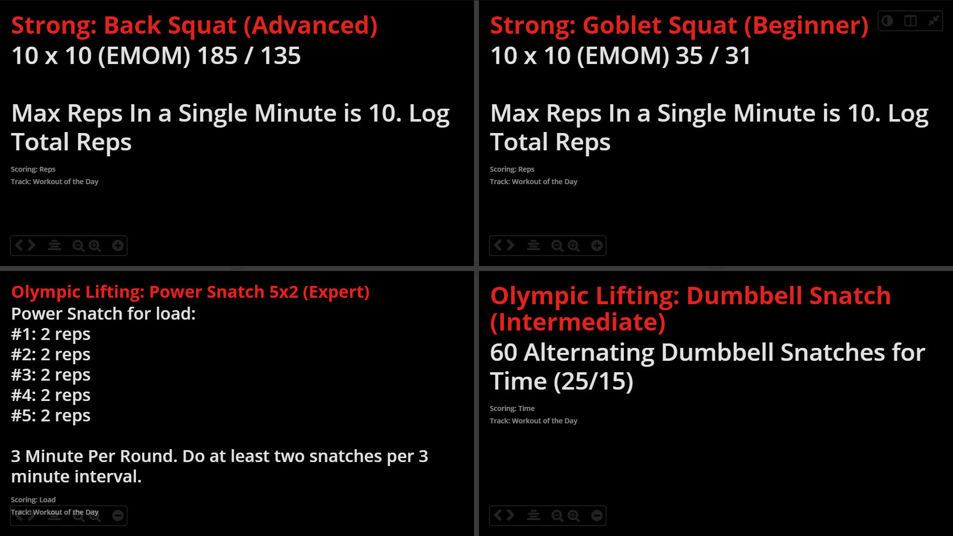Workout of the Day WOD