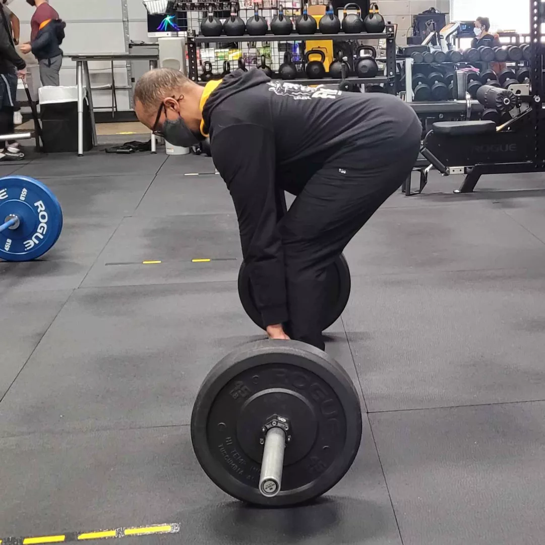 Brian Barbell Deadlift Starting Position Side View