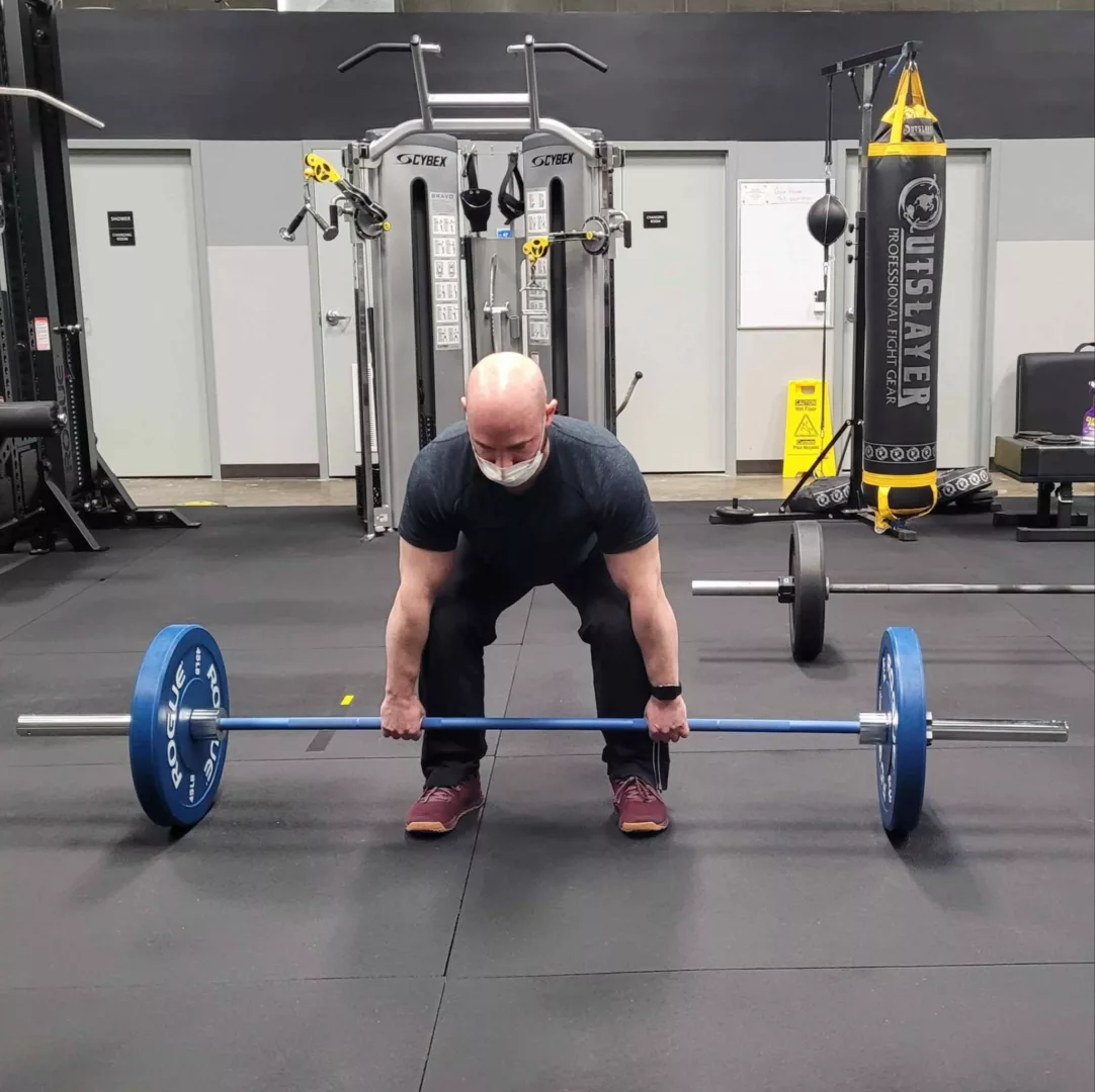 Paul Barbell Deadlift Starting Position Front View