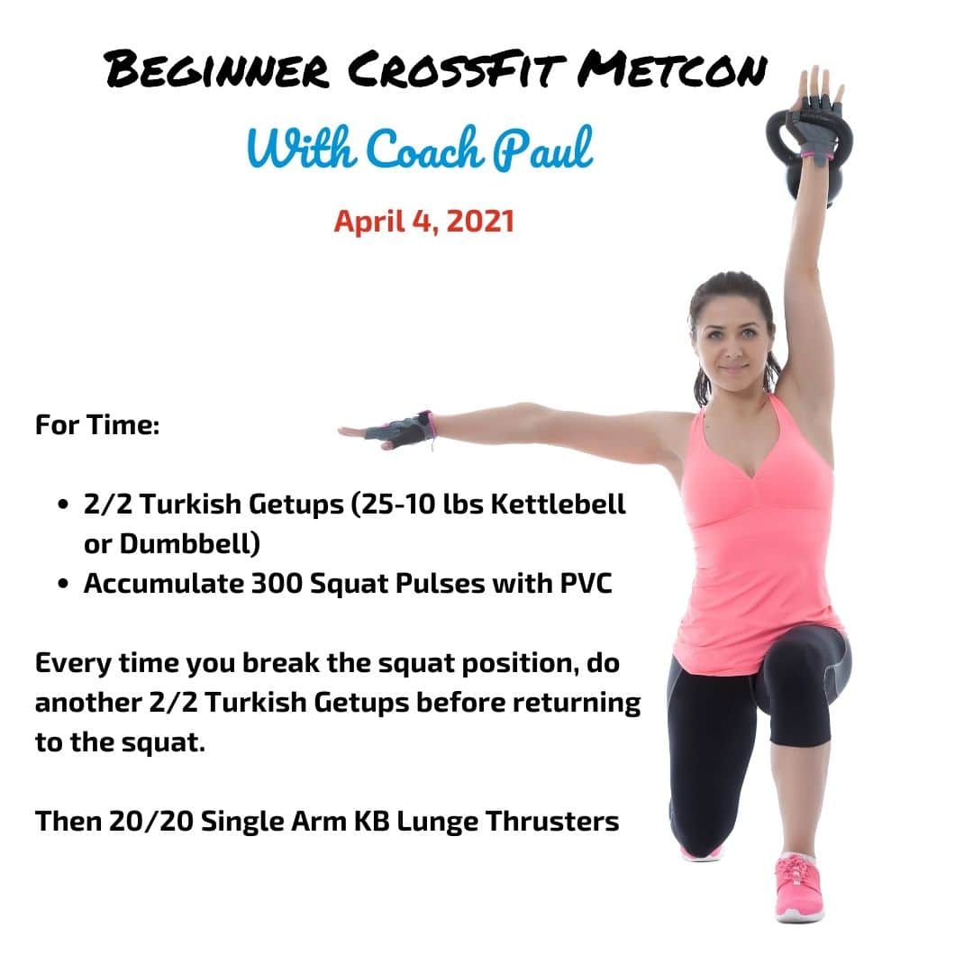 Beginner CrossFit Metcon Kettlebell