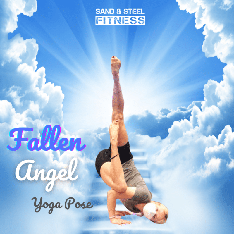 Fallen Angel Yoga Pose "Devaduuta Panna Asana" CrossFit Sand & Steel