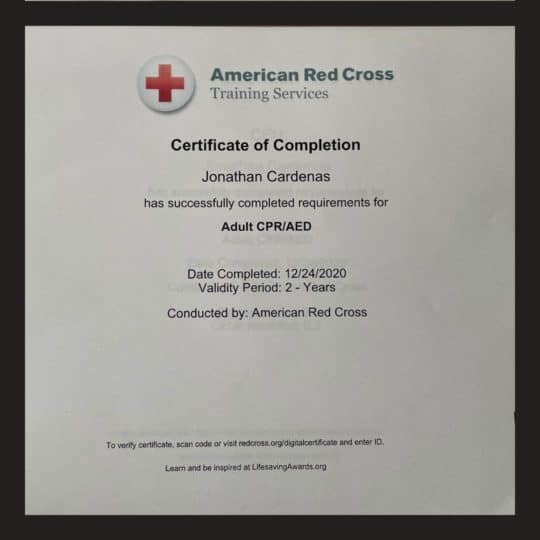 CPR/AED Certification