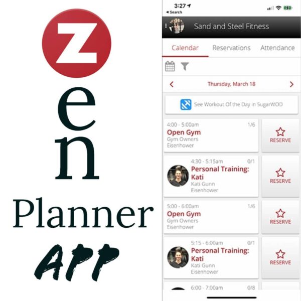 Zen Planner Member App CrossFit Sand & Steel