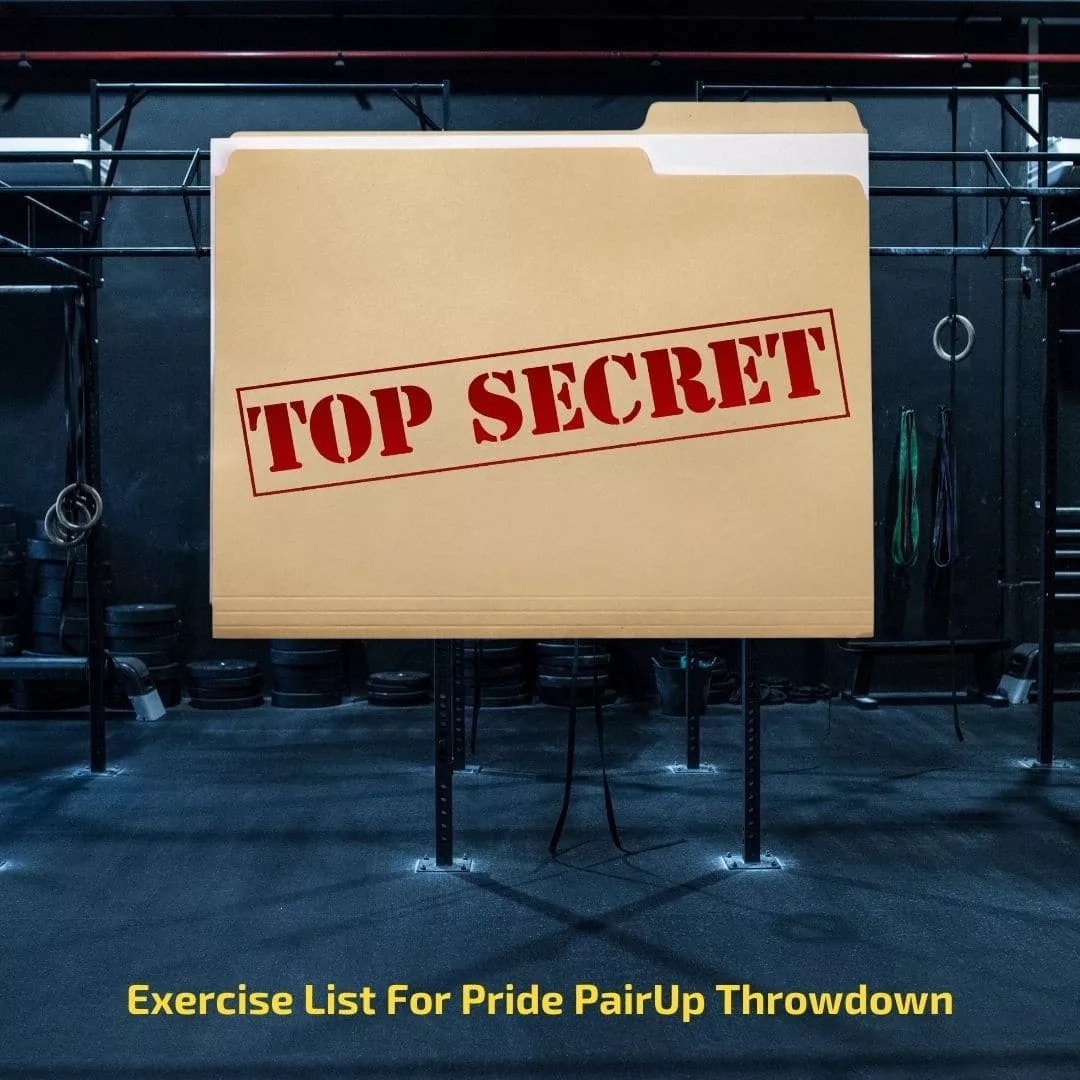 Exercise List For Pride PairUp Throwdown