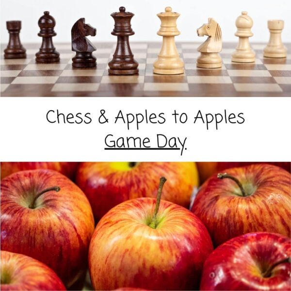 Chess & Apples to Apples Game Day