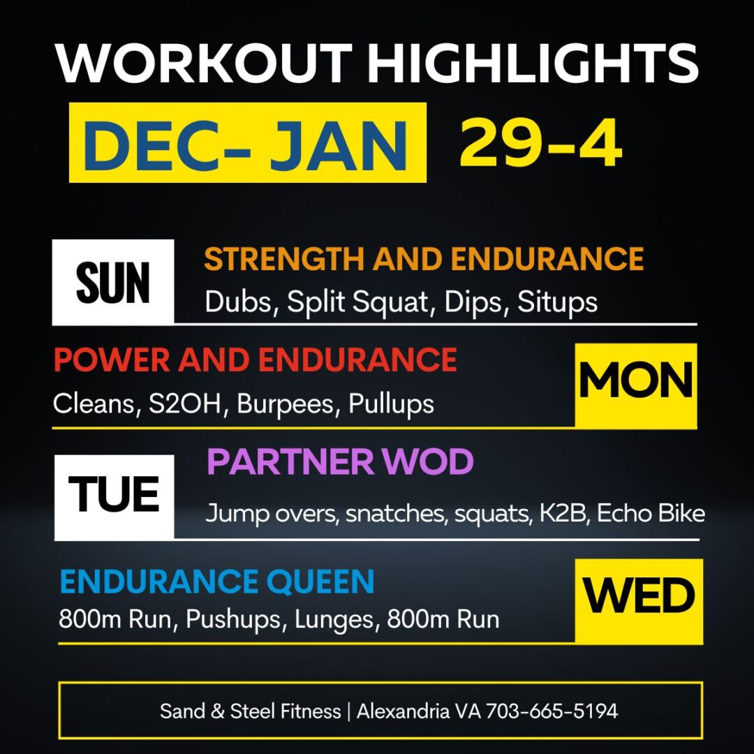 Workout Preview 20241227