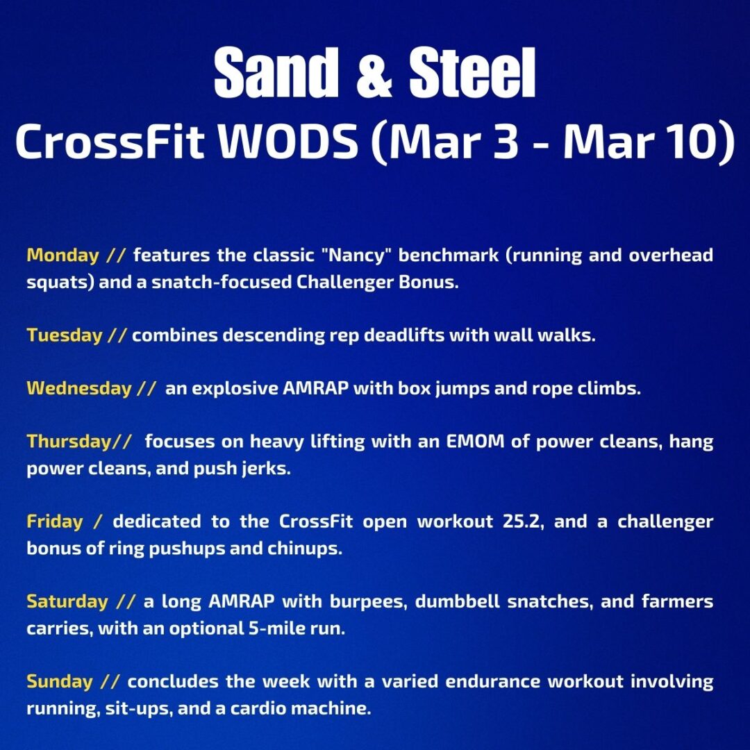 CrossFit WODS (Mar 3 - Mar 10)